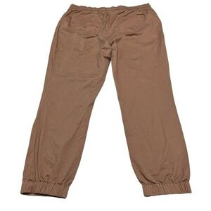 Frye Co Joggers Womens XXL Pull On Elastic Waist Brown Comfort Casual‎ Stretch